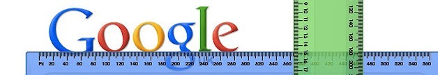 google pixel width ruler