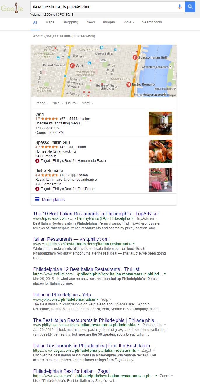 italian restaurants philadelphia Google Search