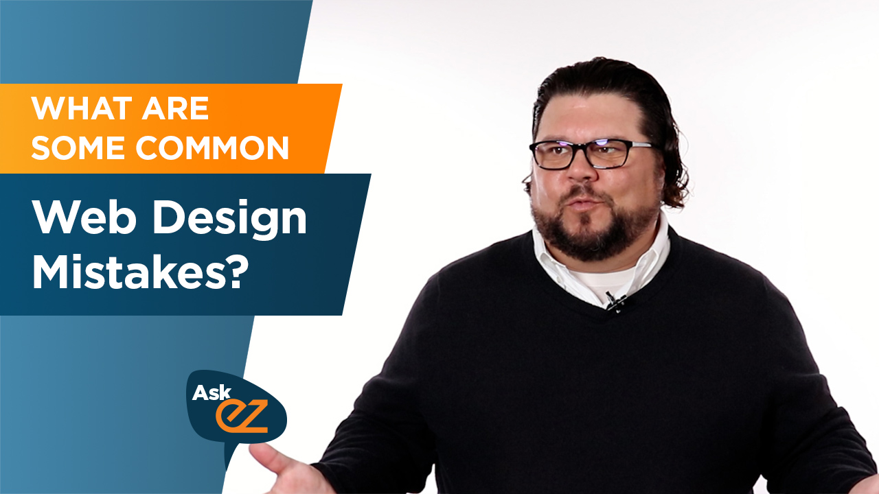 What are some common web design mistakes?